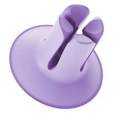 래디어스 칫솔꽂이 닥 고무 무타공 거치대, 파스텔 퍼플, 1개