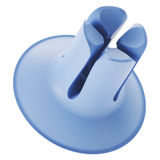 래디어스 칫솔꽂이 닥 고무 무타공 거치대, 파스텔 블루, 1개