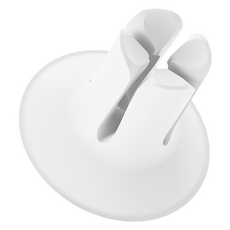 래디어스 칫솔꽂이 닥 고무 무타공 거치대, 파스텔 화이트, 1개