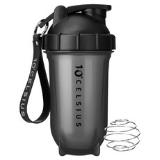 캐리보틀 10도씨 불릿 쉐이커 라이트, 오닉스 블랙, 1개, 500ml