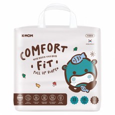 K-MOM COMFORT FIT 雲柔鎖水玩睡褲 褲型 18kg以上, 28片, 超大號以上 (3XL)