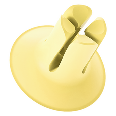 래디어스 칫솔꽂이 닥 고무 무타공 거치대, 파스텔 옐로우, 1개