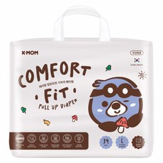 K-MOM COMFORT FIT 雲柔鎖水玩睡褲 褲型 9~14kg, 34片, 大碼 (L)