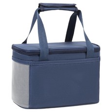 스테디얼 심플 디자인 보온 보냉백, 네이비, 1개