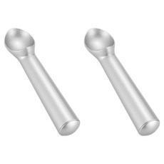 빅벅 아이스크림 스쿱 미니 디저트 과일 얼음, 실버, 2개