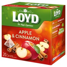 LOYD 애플 앤 시나몬 인퓨전 티백, 2.25g, 1개, 20개입