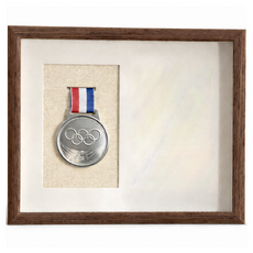 LANO 메달 전시 보관 인테리어 액자, 1개, 월넛