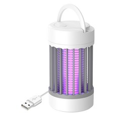 couselect USB電擊捕蚊器 紫光誘蚊 小夜燈設計 Type-C充電 灰色, 單一商品