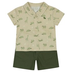 ETTOI 嬰幼兒送禮用 Kyle動物 上下衣套裝