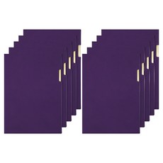 비팬시 프리미엄 PU가죽 L홀더화일 A4, 퍼플, 10개
