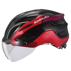 KABUTO Bit Shield 附著型自行車燈煙燻色安全帽 AR-3, G2 紅色, 1個