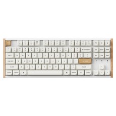 키크론 K8 PRO MAX Wood RGB 기계식 핫스왑 저소음 텐키리스 키보드, 우드 화이트, K8M-H9F, 저소음 바나나축