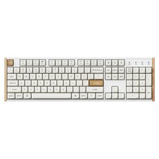 키크론 K10 PRO MAX Wood RGB 기계식 핫스왑 저소음 키보드, 우드 화이트, K10M-H9F, 저소음 바나나축