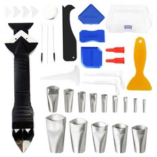 MAME 矽利康填縫噴嘴收尾處理刮刀工具35件全盒組, 1套