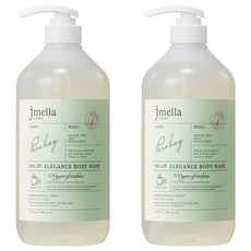 제이멜라 인 프랑스 엘레강스 퍼퓸 바디워시 퓨어 허그, 2개, 1L