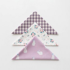 천가게 원단패키지 자투리원단 플라워 체크 스트라이프 인형 강아지 옷만들기 조각천 3종세트, 201, 1세트