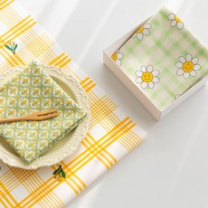 천가게 원단패키지 자투리원단 플라워 체크 스트라이프 인형 강아지 옷만들기 조각천 3종세트, 192, 1세트