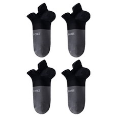 알로데 배색 조깅 발목 양말, 08 블랙그레이, 4개