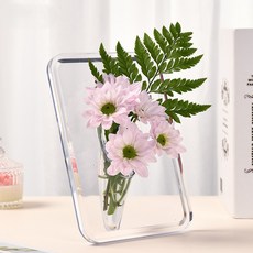 티모하우스 인더하우스 거실 아크릴 꽃병, 투명