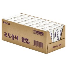 Busan Milk 葡萄村果汁, 24個, 190ml