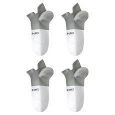 알로데 배색 조깅 발목 양말, 03 그레이, 4개