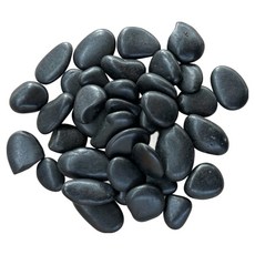 에스엔 광택 우화석 강자갈 검정 3호 20~30mm, 3kg, 1개
