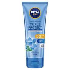 NIVEA 妮維雅 SUN 三重防護水感防曬凝乳 涼感舒緩 SPF50 PA+++, 1件, 180ml