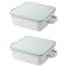 PERVITA 琺瑯方形鍋具2件組