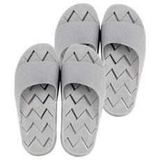 지와이리빙 더블유 미끄럼방지 욕실화, 그레이, 2개