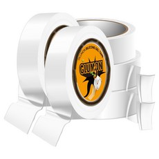글루몬 자국없는 초강력 실리콘 클리어 겔 나노 양면 테이프 30mm x 1m, 5개