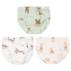 오가닉맘 아동용 삼각팬티 플라인 MIFUUP01 + 원스 MJFUUP02 + 워니 MJFUUP05 세트