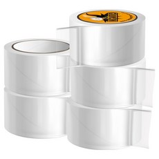 글루몬 자국없는 초강력 실리콘 클리어 겔 나노 양면 테이프 50mm x 1m, 5개