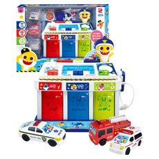 피노키오 핑크퐁 아기상어 피노키오 레스큐 출동본부 완구, 혼합색상, 1개