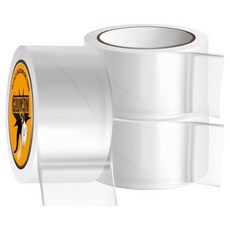 글루몬 자국없는 초강력 실리콘 클리어 겔 나노 양면 테이프 50mm x 3m, 3개
