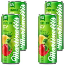 Martinelli's 氣泡蘋果汁, 4個, 250ml