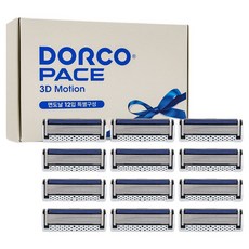 DORCO 多可樂客 PACE 3D動感刮鬍刀片, 1個, 12入