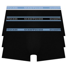 GUESS UNDERWEAR 藍線平口褲 3件組