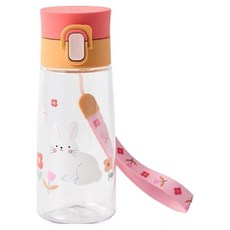 모던하우스 마시기편한 원터치 스트랩 트라이탄 텀블러 플라워래빗, 1개, 470ml, 혼합색상