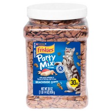 프리스키 고양이 퓨리나 파티믹스 비치사이드 대용량 스낵 간식, 850g, 1개, 바다생선