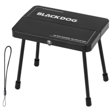 BLACK DOG 黑狗 硯台戰術小凳/折疊小桌/釣魚椅 附掛繩, 夜幕黑, 1個
