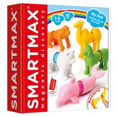 SMARTMAX 磁力接接棒 動物樂園, 混和顏色, 1套