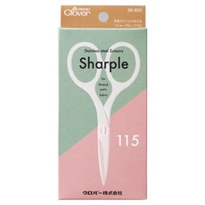 Clover 스테인레스 스틸 샤플 재단가위 36-602 115mm, 실버, 1개