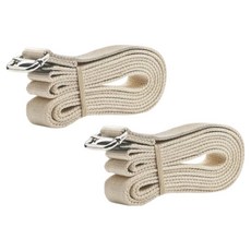 온예리 요가 스트랩 벨트, 베이지, 2개
