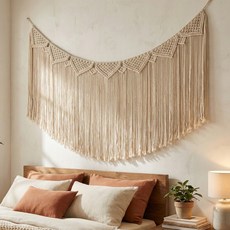 트리아노 인테리어 벽장식 가랜드 장식 B타입, 베이지