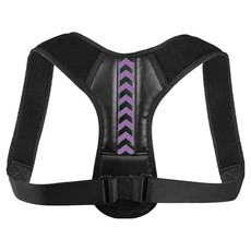 동핏랩 통기성 좋은 등 어깨 바른 자세밴드, 블랙퍼플, 1개