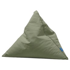 폴리몰리 코튼 빈백 삼각 쿠션 301C, 말차 그린