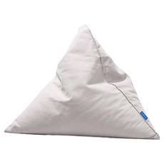 폴리몰리 코튼 빈백 삼각 쿠션 301C, 소프트 그레이