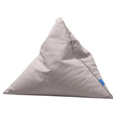 폴리몰리 코튼 빈백 삼각 쿠션 301C, 웜 그레이