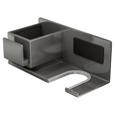 小麥購物 浴室吹風機筒收納架 輕奢風 K150, 槍灰色, 1個