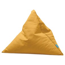 폴리몰리 코튼 빈백 삼각 쿠션 301C, 클래식 옐로우
